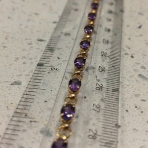 10k gold & Amethyst bracelet